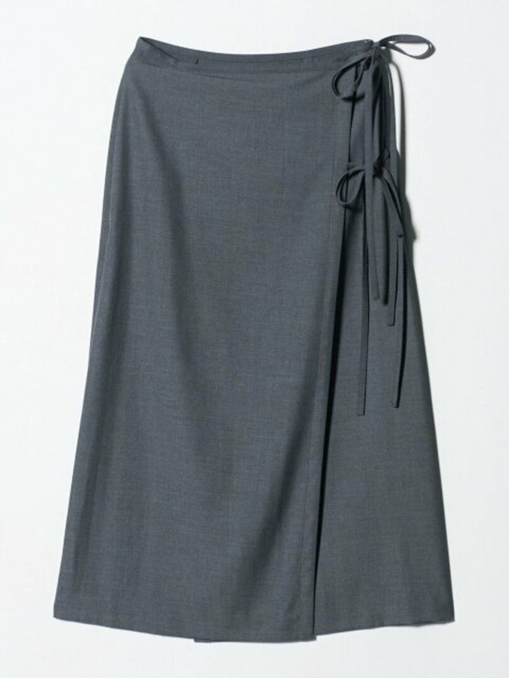BEAUTY&YOUTH United Arrows Grey Wrap Midi Skirt Size S